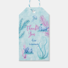 Whale of a Good Time Verjaardag Cadeaulabel