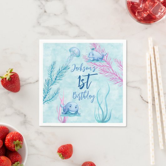 Whale of a Good Time Verjaardag Servet (Insitu)