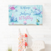 Whale of a Good Time Verjaardag Spandoek (Insitu)