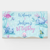 Whale of a Good Time Verjaardag Spandoek (Horizontaal)