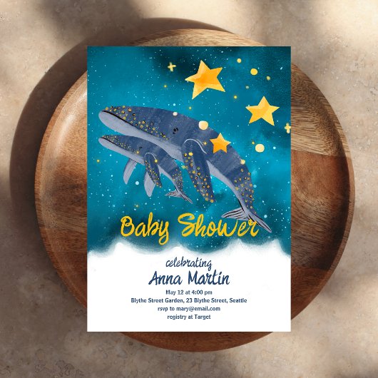 Whale of a Tale Baby Shower Kaart