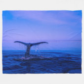 WHALE of a TALE Fleece Deken (Voorkant (Horizontaal))