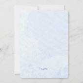 Whale of a Time Baby shower Kaart (Achterkant)