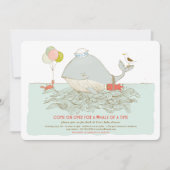 Whale of a time Baby shower Summer Pool Party Kaart (Voorkant)