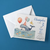 Whale of a Time Boy's Birthday Kaart