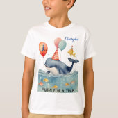 Whale of a Time Boys Verjaardag T-shirt (Voorkant)