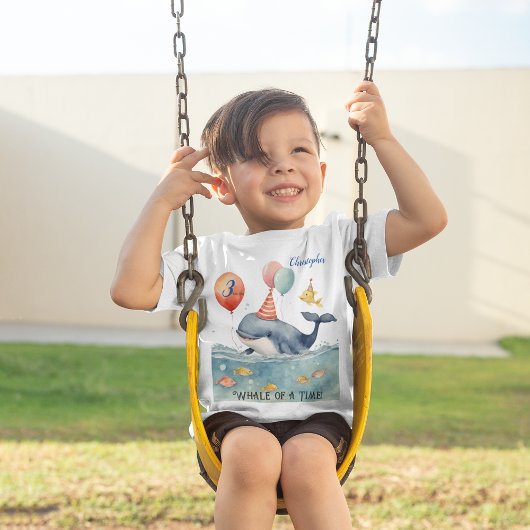 Whale of a Time Boys Verjaardag T-shirt