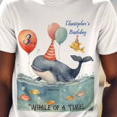 Whale of a Time Crew Captain Boys Verjaardag Papa T-shirt