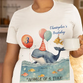 Whale of a Time First Mate Jongens Verjaardag Moed T-shirt