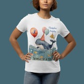 Whale of a Time First Mate Jongens Verjaardag Moed T-shirt