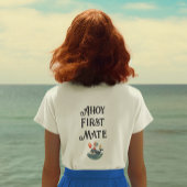 Whale of a Time First Mate Jongens Verjaardag Moed T-shirt