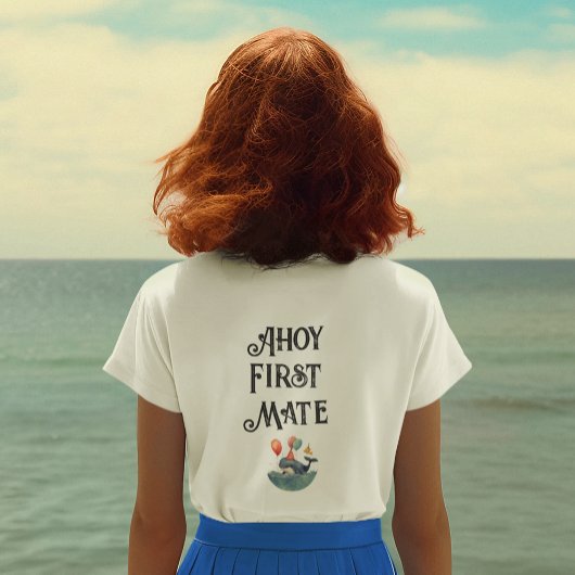 Whale of a Time First Mate Jongens Verjaardag Moed T-shirt