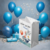 Whale of a Time gepersonaliseerde jongens verjaard Medium Cadeauzakje
