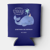 Whale of a Time Schattige Party Pet Navy Birthday Blikjeskoeler (Voorkant)