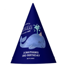 Whale of a Time Schattige Party Pet Navy Birthday Feesthoedjes