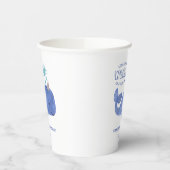 Whale of a Time Schattige Party Pet Witte Verjaard Papieren Bekers (Links)