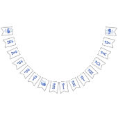 Whale of a Time Schattige Party Pet Witte Verjaard Vlaggetjes (Alle)