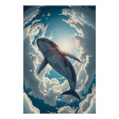 Whale of the Celestial Tides Perfect Poster (Voorkant)