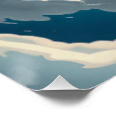 Whale of the Celestial Tides Perfect Poster (Hoek)