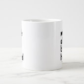 Whale Oil Beef Hook Black Typography Funny Irish Grote Koffiekop (Voorkant)