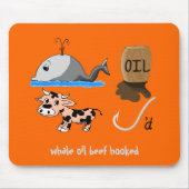 Whale Oil Beef Hookte leuke slogan Muismat (Voorkant)