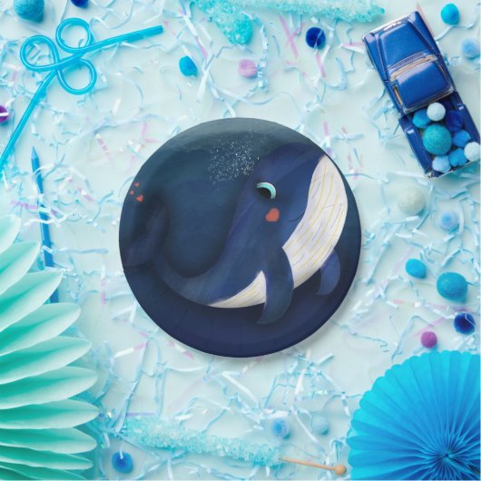 Whale paper bord (Feest)
