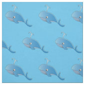 Whale Pattern - Custom Combed Cotton (56-inch bree Stof (Swatch)
