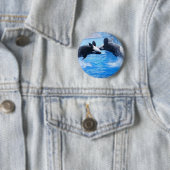 Whale Photo Round Button (In situ)