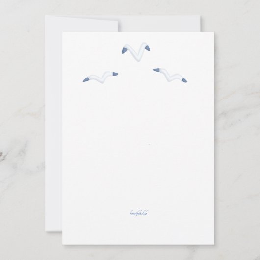 Whale Pirate Birthday Party Kaart (Achterkant)