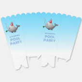 Whale Pool Party Verjaardag Bedankdoosjes (Ongevouwen)