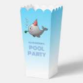 Whale Pool Party Verjaardag Bedankdoosjes (Voorkant)