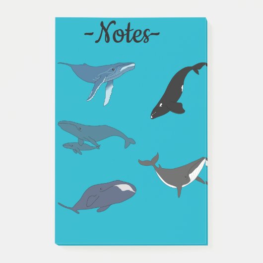 Whale Post-it® Notes (Voorkant)