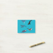 Whale Post-it® Notes (Op bureau)