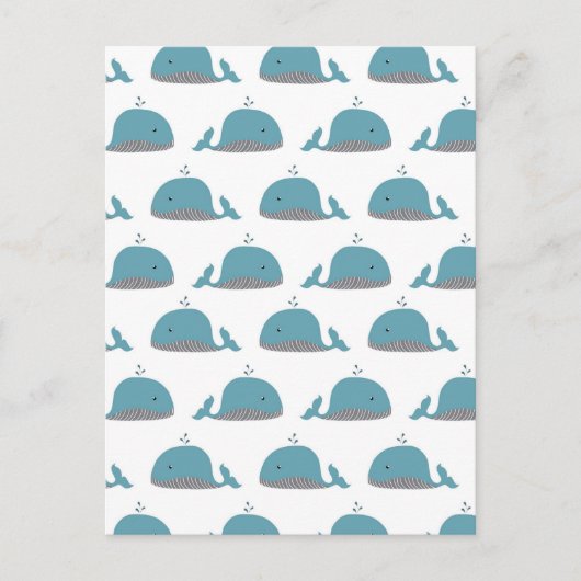 Whale Print Briefkaart (Voorkant)
