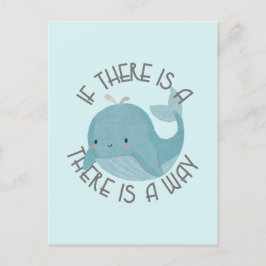 Whale Pun: Als er een walvis is, is er een manier Briefkaart