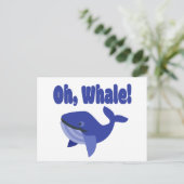 Whale Pun Funny Briefkaart (Staand voorkant)