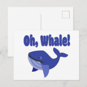 Whale Pun Funny Briefkaart (Voorkant / Achterkant)