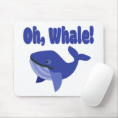 Whale Pun Funny Muismat (Met muis)