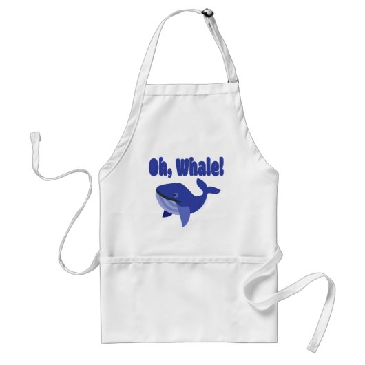 Whale Pun Funny Standaard Schort (Voorkant)