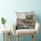 Whale Riders Whimsical Whale and Penguin Ocean Kussen (Stoel)