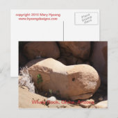 Whale Rock, Wereldbol, Arizona Briefkaart (Voorkant / Achterkant)