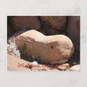 Whale Rock, Wereldbol, Arizona Briefkaart (Voorkant)
