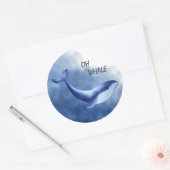 Whale Ronde Sticker (Envelop)