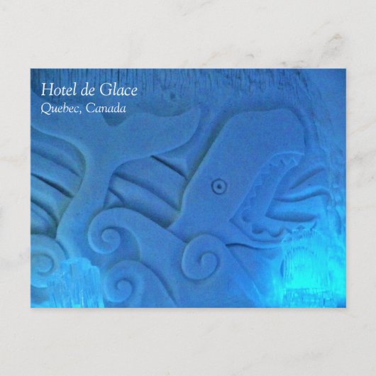 Whale Room in Hotel de Glace, Quebec, Canada Briefkaart (Voorkant)