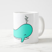 Whale, Sea, Water Grote Koffiekop (Voorkant rechts)