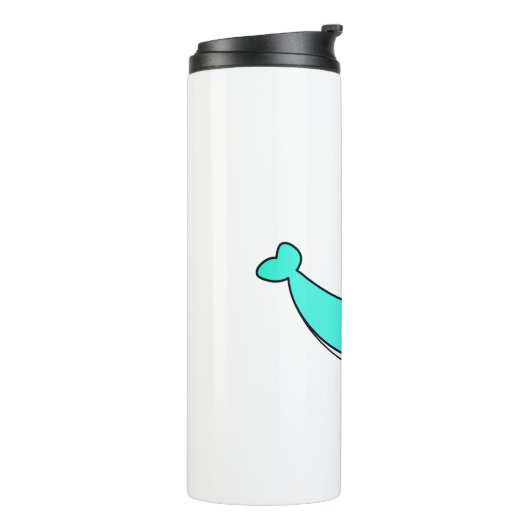 Whale, Sea, Water Thermosbeker (Gedraaid links)