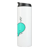 Whale, Sea, Water Thermosbeker (Geroteerd rechts)