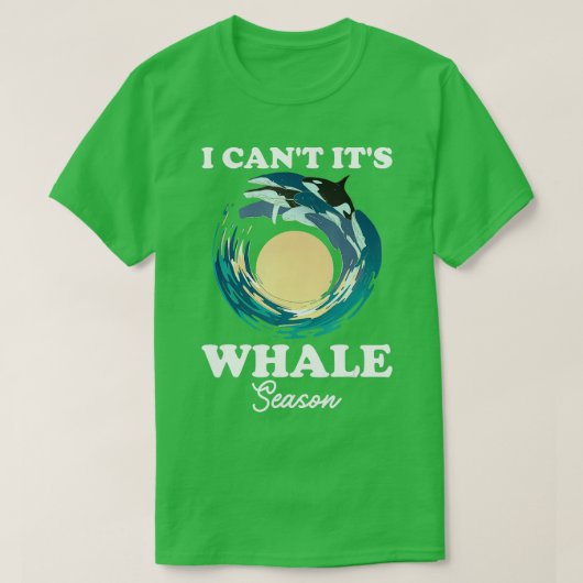 Whale Season Funny Whale Wacther T-shirt (Design voorkant)