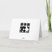 Whale Shakes a Tail Feather verjaardagskaart Kaart (Achterkant)