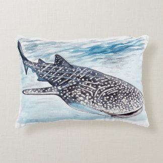 Whale Shark Artwork Cushion Accent Kussen
